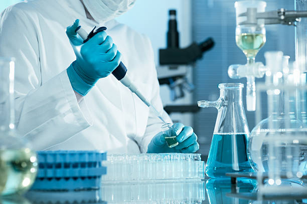 laboratory laboratory technician at the work. laboratory equipment stock pictures, royalty-free photos & images