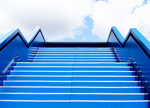 A stairway leading up to sky.