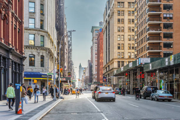 Manhattan Sidewalk Stock Photos, Pictures & Royalty-Free Images - iStock