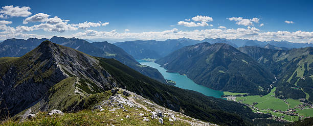 Lake Achensee panorama stock photo
