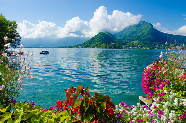 Lake Annecy stock photo