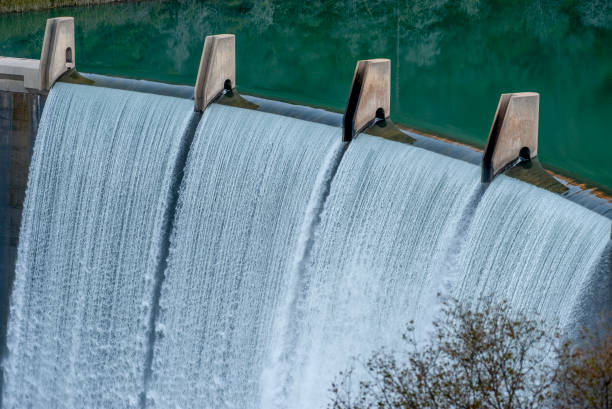 Lake Clementine Dam, Auburn, CA stock photo