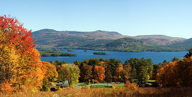 Lake George Autumn  adirondack state park stock pictures, royalty-free photos & images