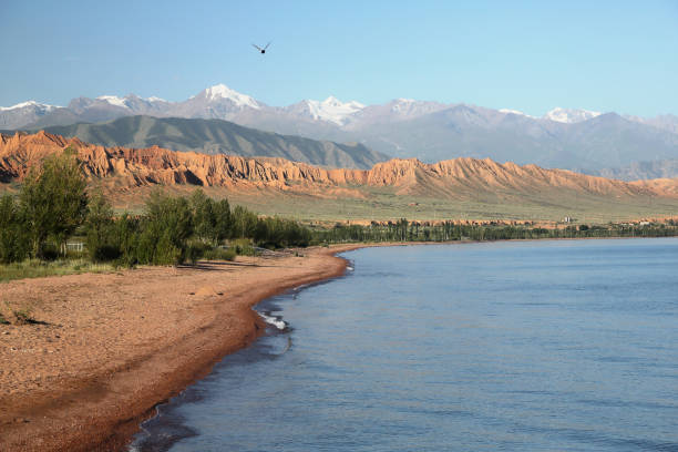 Lake Issyk-Kul. Kyrgyzstan. stock photo