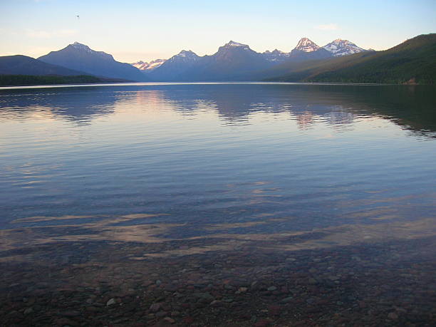 Lake McDonald Glacier National Park stock photo