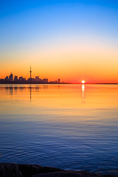 Lake Ontario & Toronto City stock photo