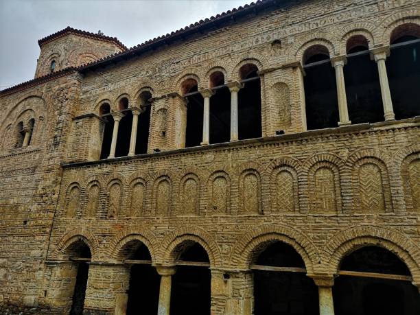 Észak-Macedónia nevezetességei - Ohrid Architecture stock fotó