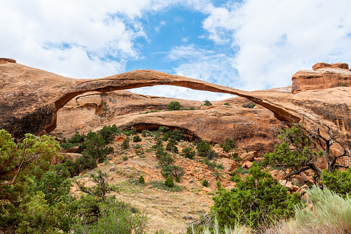 Landscape Arch Im Devils Garden Trail Im Arches National Park Utah