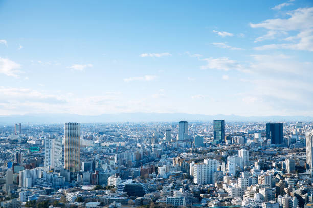東京都心の風景 - 東京　ビル ストックフォトと画像