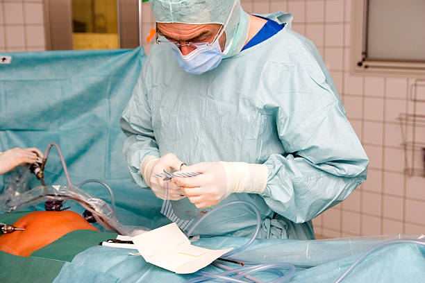 Laparoscopic Hernia Surgery stock photo