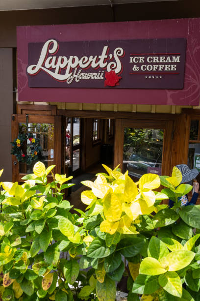 Lappert's Ice Cream at Hilton Hawaiian Villiage stock photo