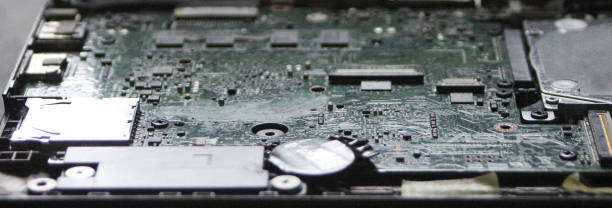 PC Laptop Circuit Board stock photo
