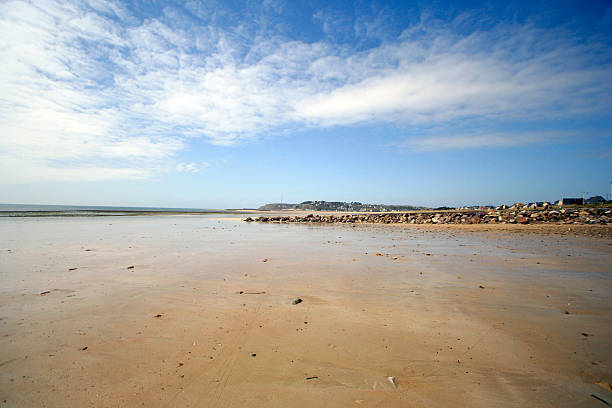 large beach  barneville carteret photos stock pictures, royalty-free photos & images