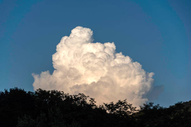 Large Cloud in Blue Sky stock photo
