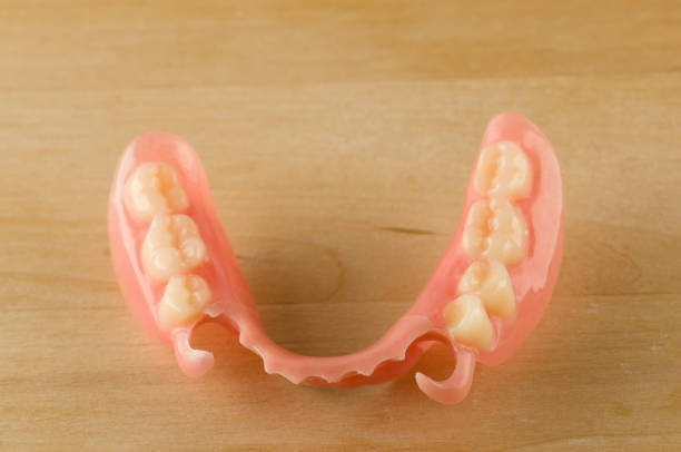 large image of a modern denture stock photo