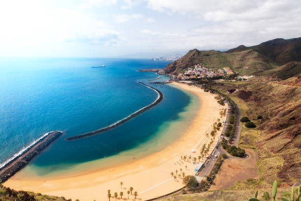 Las Teresitas Beach - Tenerife stock photo
