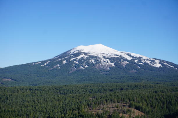 Lassen Peak Volcanic National Park stock photo