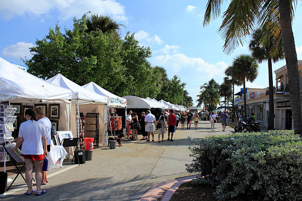 Lauderdale by the Sea, Florida Craft Festival stock photo