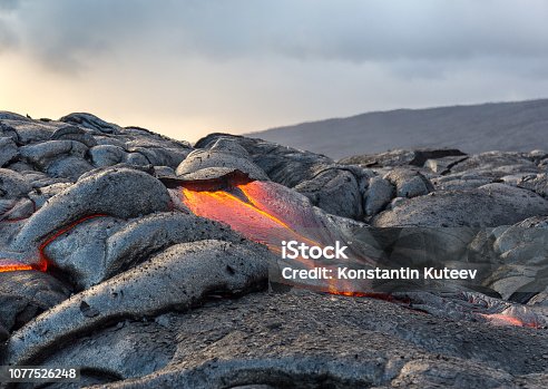 istock Lava flow, HI, USA 1077526248