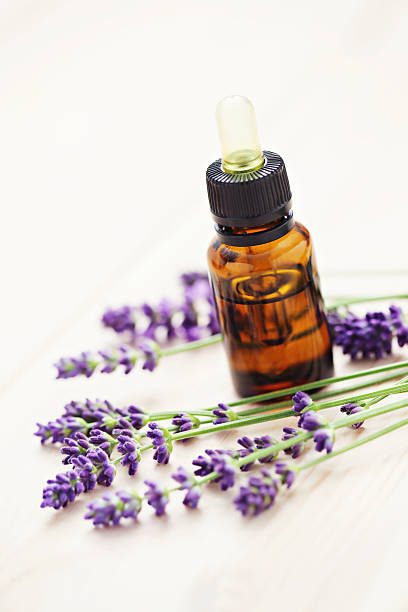 lavender aromatherapy stock photo