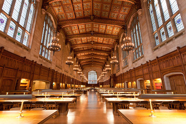 Law School Library, University of Michigan, Ann Arbor, MI  universities in usa stock pictures, royalty-free photos & images