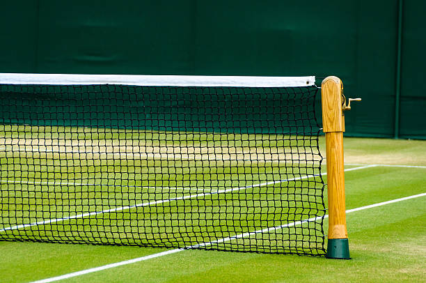 lawn tennis court - wimbledon tennis stok fotoğraflar ve resimler