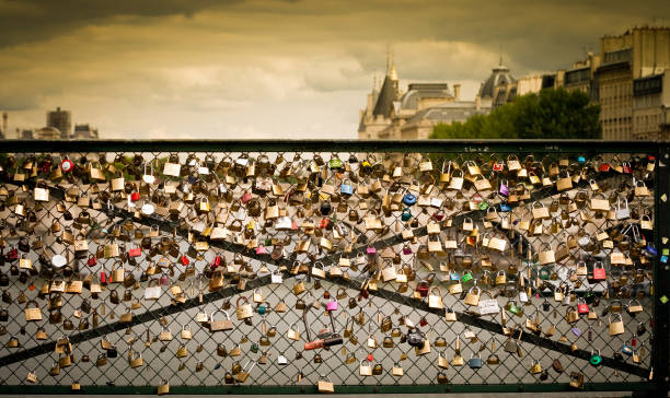"Le Pont des Arts" in Paris stock photo
