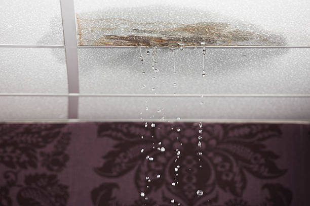 Leaking ceiling stock photo