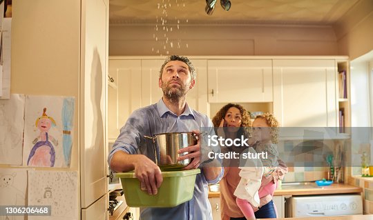 istock leaky pipe in the ceiling 1306206468