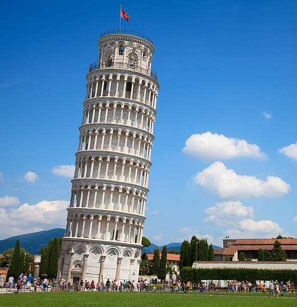 Leaning tower of Pisa stock photo