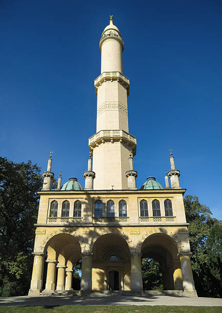 Lednice Minaret, Czech Republic stock photo