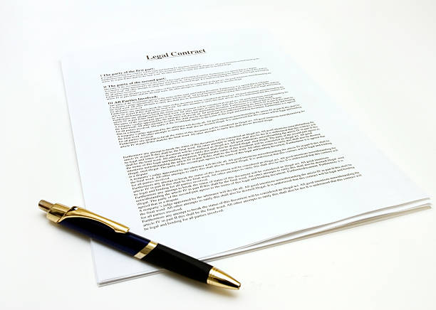 Legal Contract stock photo