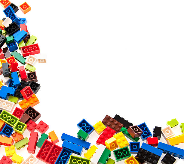 interlock briques de construction lego et de rues - lego photos et images de collection