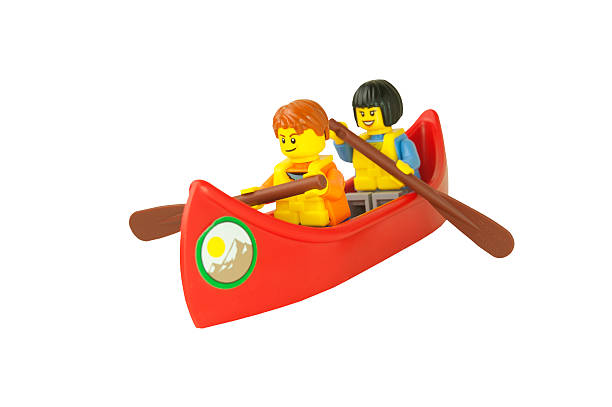 Friends City Town PINK Lego ROW BOAT For Minifigures 