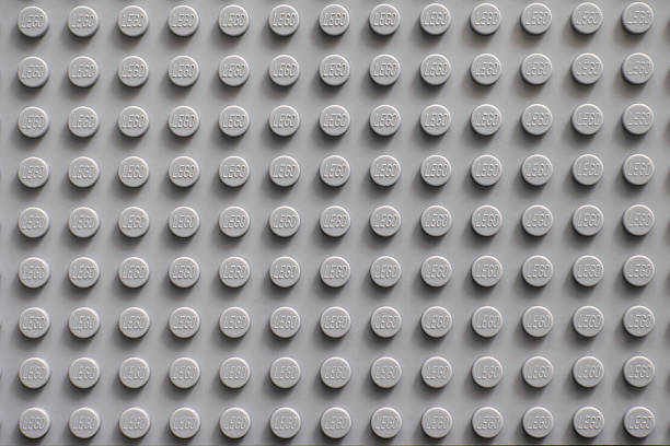 lego baseplate gris - lego photos et images de collection