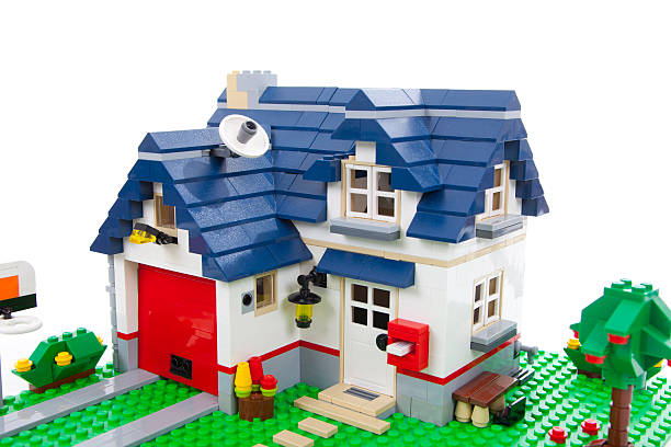 Lego house stock photo