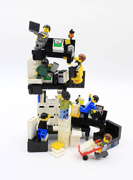 Lego office stock photo