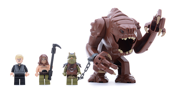 Lego Star Wars Rancor Pit Minifigures Stock Photo - Download Image Now