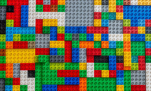 Lego texture stock photo