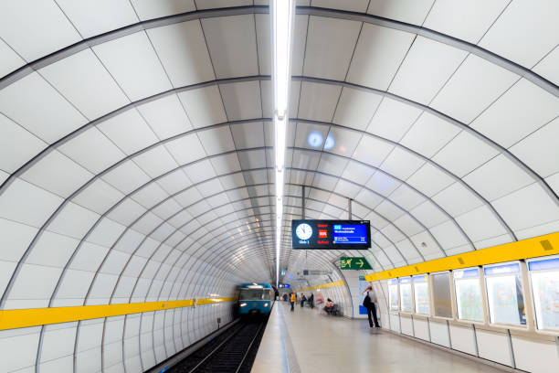 Lehel underground station in Munich stock photo