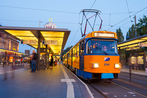 480AB Germany Tram transit token Leipzig 