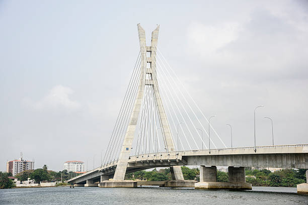 Lekki Ikoyi Link Bridge, Lagos, Nigeria Lekki-Ikoyi Link Bridge, Lagos, Nigeria nigeria stock pictures, royalty-free photos & images