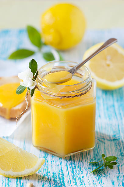 Lemon Curd stock photo