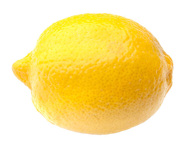lemon with clipping path - citroen stockfoto's en -beelden