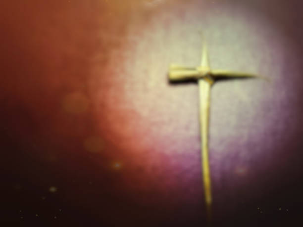 Lent Season,Holy Week and Good Friday Concepts Lent Season,Holy Week and Good Friday Concepts - blurry image of cross in bokeh background. Stock photo. good friday stock pictures, royalty-free photos & images