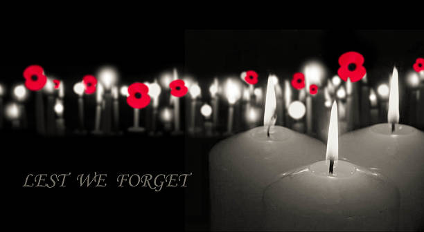 lest we forget stock photo