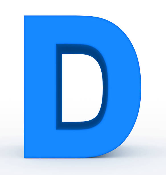 Best Blue Abstract Letter D Stock Photos, Pictures & Royalty-Free ...