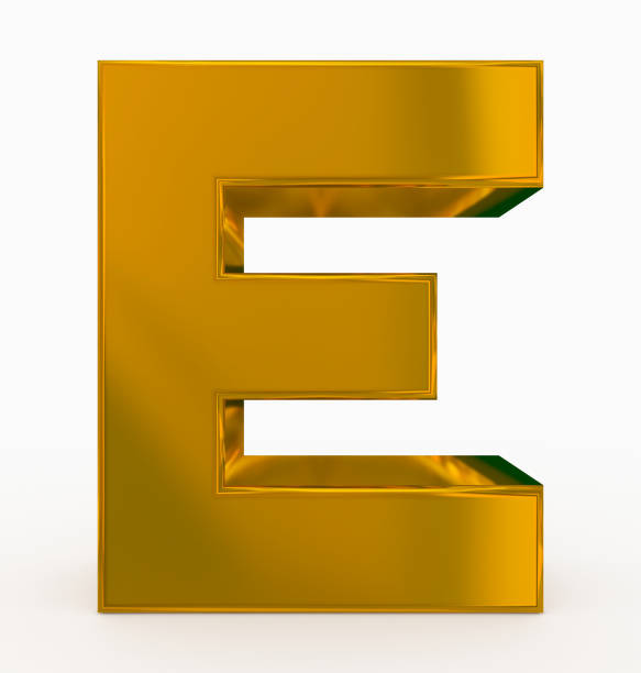 Royalty Free Gold Color 3d Letter E Pictures, Images and Stock Photos ...