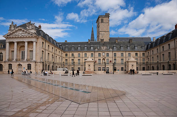 Liberation square in Dijon, France stock photo