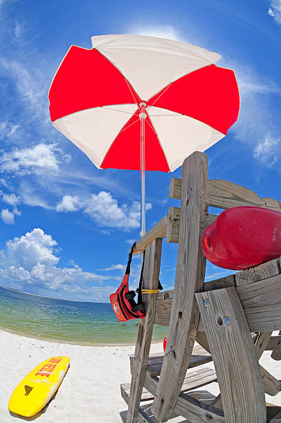 Life Guard Stand stock photo